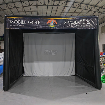 quality Thương mại Golf kín không khí Blow Up Tent PVC Golf Simulator Tent Outdoor Golf Practice Tent factory